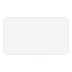 White adhesive non-expiring badge (thermal printable)