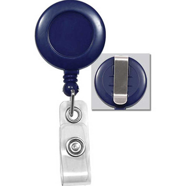 Rectangle Badge Reel with Clear Vinyl Strap - WTK5006