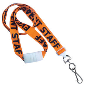 5/8" (16 mm) Pre-Printed "EVENT STAFF" Lanyards