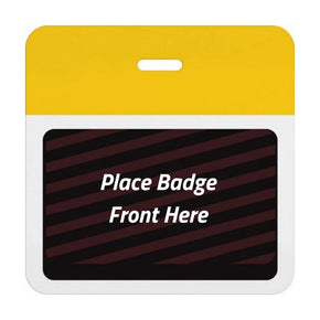 TEMPbadge® Expiring Visitor Badge BACK - Color Bar (Box of 1000)