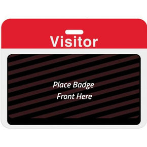 TEMPbadge® Large Expiring Visitor Badge BACK - Pre-Printed Title (Box of 1000)