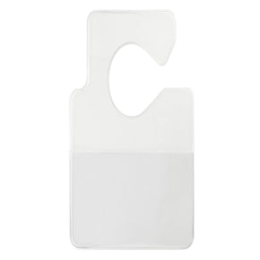 Clear Vinyl Horizontal Large Cut-Out Hangtag Holder, 3.75" x 2.00"