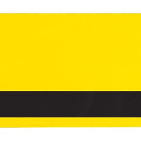 Yellow PVC ID Card with 1-2" HICO Magnetic Stripe (CR80-Credit Card Size, 2.13" x 3.38")