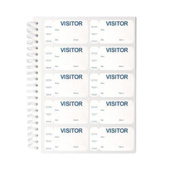 TEMPbadge® Non-Expiring Visitor Badge Log Book (500 badges)