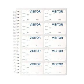 TEMPbadge® Non-Expiring Visitor Badge Log Book (500 badges)