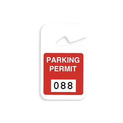 Plastic non-expiring parking permit (100/Pack)