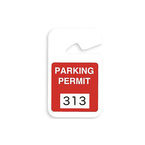 Plastic non-expiring parking permit (100/Pack)