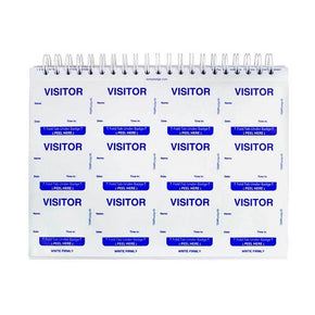TEMPbadge™ Visitor Badge Log Book (240 badges) - IDenticard.com