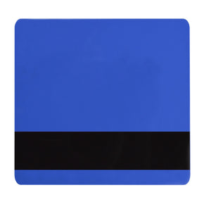 Blue PVC ID Card with 1-2" HICO Magnetic Stripe (CR80-Credit Card Size, 2.13" x 3.38")