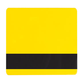 Yellow PVC ID Card with 1-2" HICO Magnetic Stripe (CR80-Credit Card Size, 2.13" x 3.38")