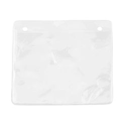 Clear Vinyl Horizontal Holder with Two Attachment Holes, 3.88