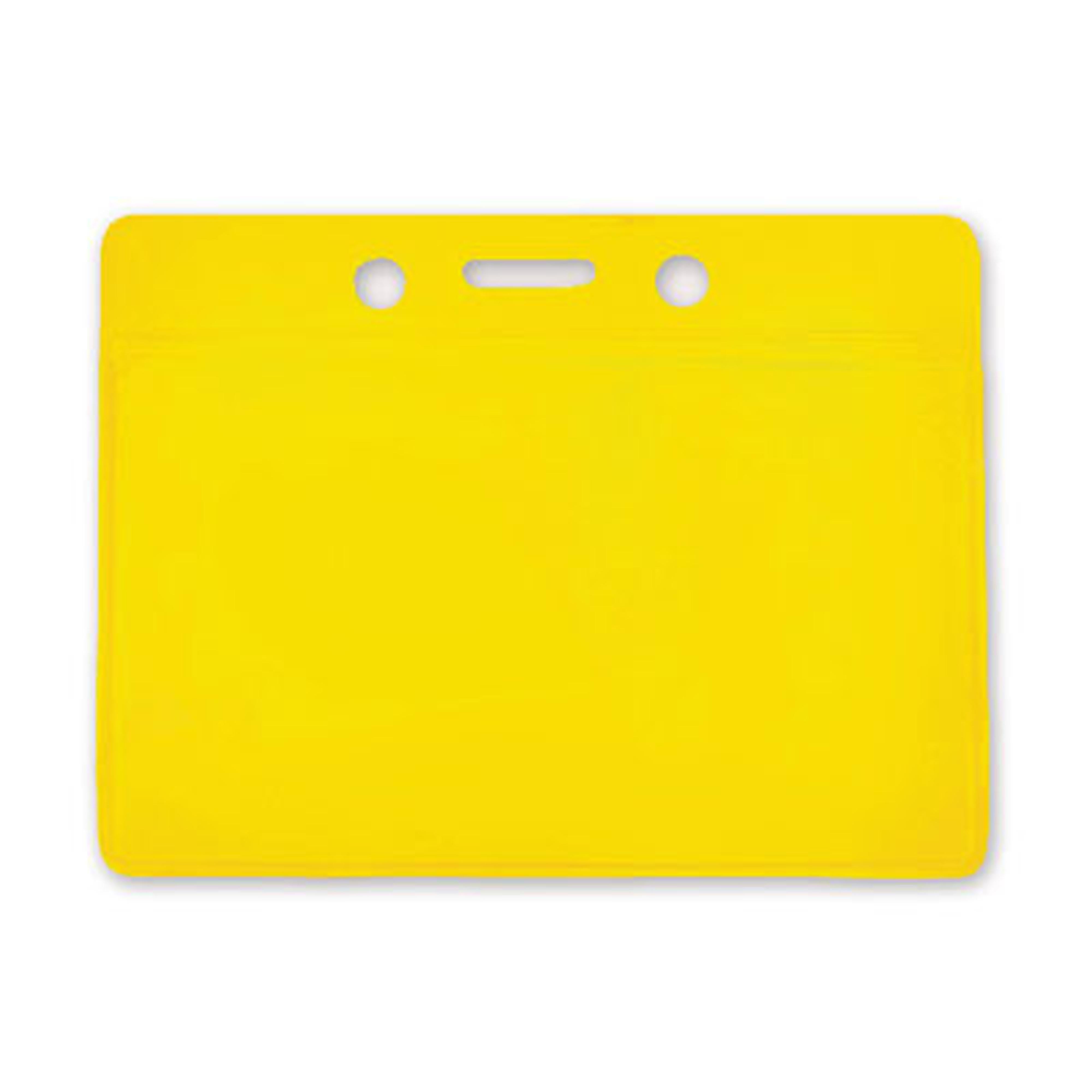 Flexible Horizontal Colored Badge Holder (3.75 x 2.63, Black) -  IDenticard Canada