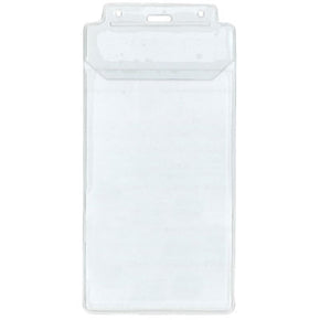 Clear Vinyl Vertical Holder with Tuck-In Flap, 3.75" x 7.5"