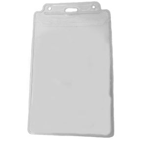 Clear Vinyl Vertical Holder with Tuck-In Flap, 3.50" x 5.63"