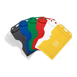 Rigid Plastic Vertical 2-Sided Multi-Card Holder, 2.26