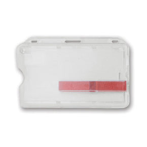 Frosted Rigid Plastic Horizontal 1-Card Dispenser with Extractor Slides, 2.12" x 3.44"