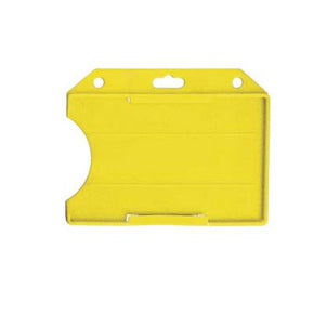 Yellow Rigid Plastic Horizontal Open-Face Card Holder, 3.38" x 2.13"