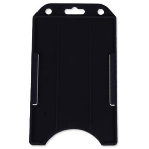 Black Rigid Plastic Vertical Open-Face Holder, 2.13" x 3.38"