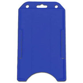 Blue Rigid Plastic Vertical Open-Face Holder, 2.13" x 3.38"