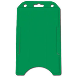 Green Rigid Plastic Vertical Open-Face Holder, 2.13
