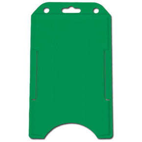 Green Rigid Plastic Vertical Open-Face Holder, 2.13" x 3.38"