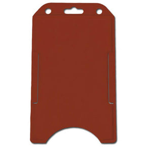 Red Rigid Plastic Vertical Open-Face Holder, 2.13" x 3.38"