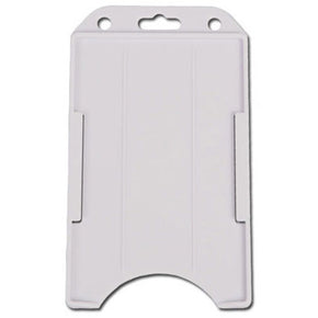 White Rigid Plastic Vertical Open-Face Holder, 2.13" x 3.38"