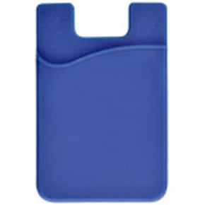 Blue Silicone Cell Phone Wallet