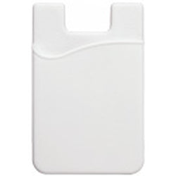 White Silicone Cell Phone Wallet