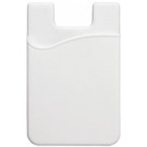 White Silicone Cell Phone Wallet