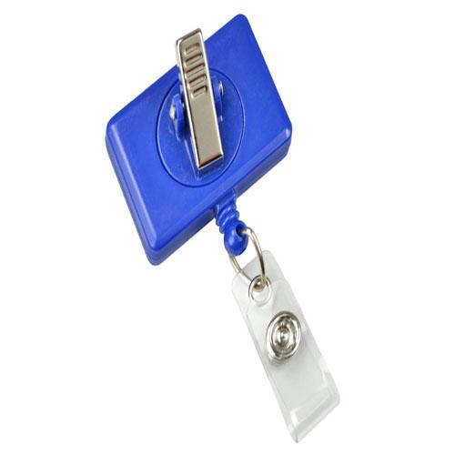 Rectangle Badge Reel with Clear Vinyl Strap - IDenticard Canada