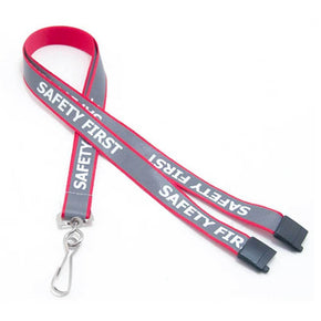 "Safety First" Luminescent Imprint Lanyards 5/8"