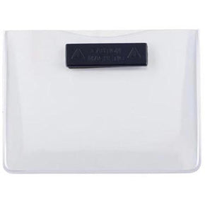 Acetate Horizontal Name Tag Holder with magnet, 4" x 3"