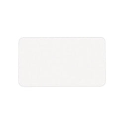 White Non-Expiring Visitor Badge - Adhesive, Thermal Printable (Box of 1000)