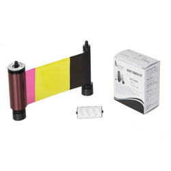 YMCKOK Printer Ribbon with Cleaning Roller (SMART 31 and 51, 200 Imprints)