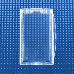 Rigid Plastic Horizontal Locking Card Case, 3-3/8