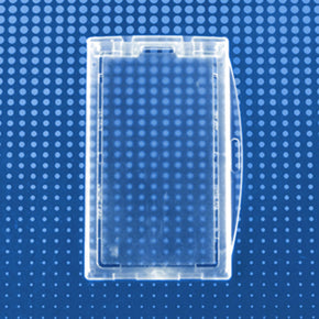 Rigid Plastic Horizontal Locking Card Case, 3-3/8" x 2-1/8"