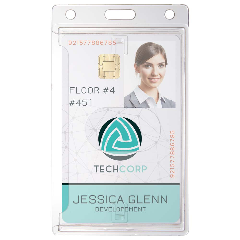 Vertical TRUECOLOR Digital Printing Products (2.12x3.38, Clear) -  IDenticard Canada