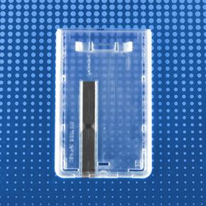 Rigid Plastic Vertical Smart Card Holder with slide ejector, 2-1/8" x 3-3/8"
