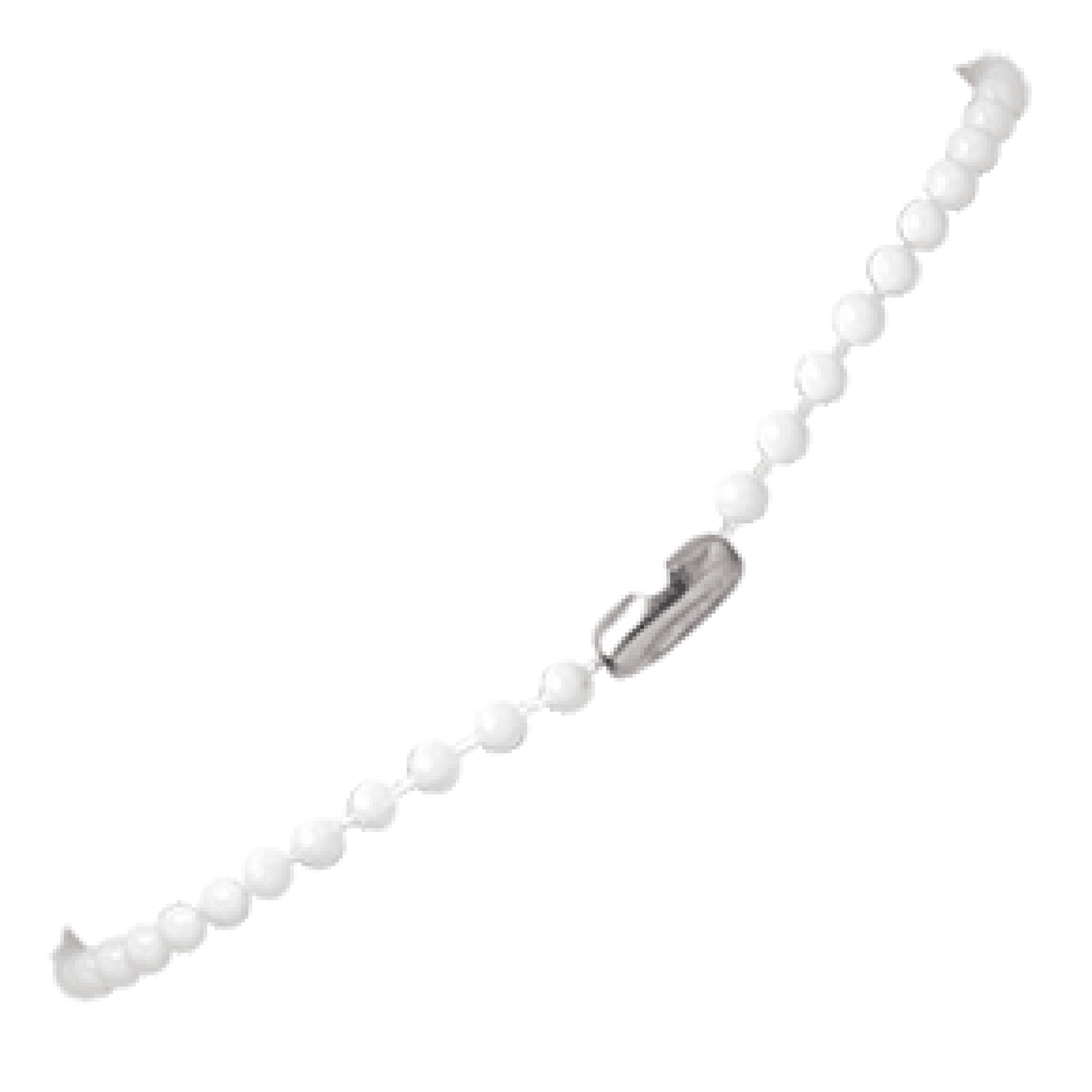 White plastic 2025 bead necklace