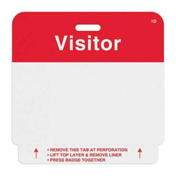 TEMPbadge® Expiring Slotted Visitor Badges - Pre-Printed 