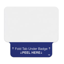 1-day single-piece adhesive tab-expiring badge (thermal printable, for TEMPbadge™ VMS and WhosOnLocation™) - IDenticard.com