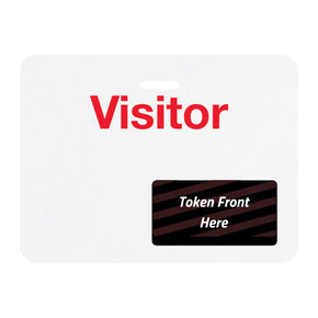 TIMEtoken Large Expiring Visitor Badge BACK - "VISITOR" (Box of 1000)