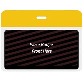 TEMPbadge® Large Expiring Visitor Badge BACK - Color Bar (Box of 1000)