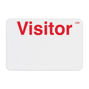 Expiring Visitor Badge FRONT- Pre-Printed Title, Hand-Writable (Box of 1000)