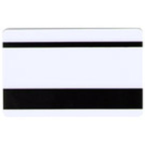 Composite PVC ID card with 1-2" and 1/8" HICO Magnetic Stripes (CR80-Credit Card Size, 2.13" x 3.38")