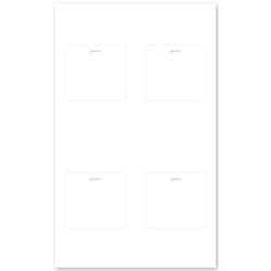 Blank laser-printable ID cards with horizontal slot (Data Collection Size, 3.25