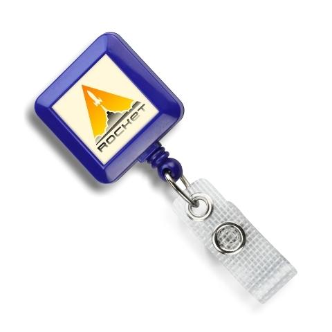 Custom Economy Square Badge Reels - IDenticard Canada