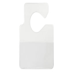 Clear Vinyl Horizontal Large Cut-Out Hangtag Holder, 3.75