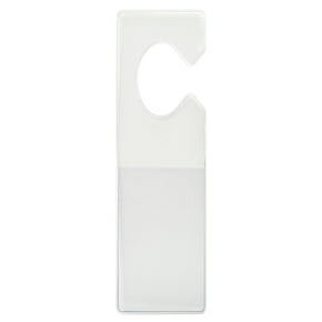 Clear Vinyl Vertical Large Cut-Out Hangtag Holder, 2.63" x 3"